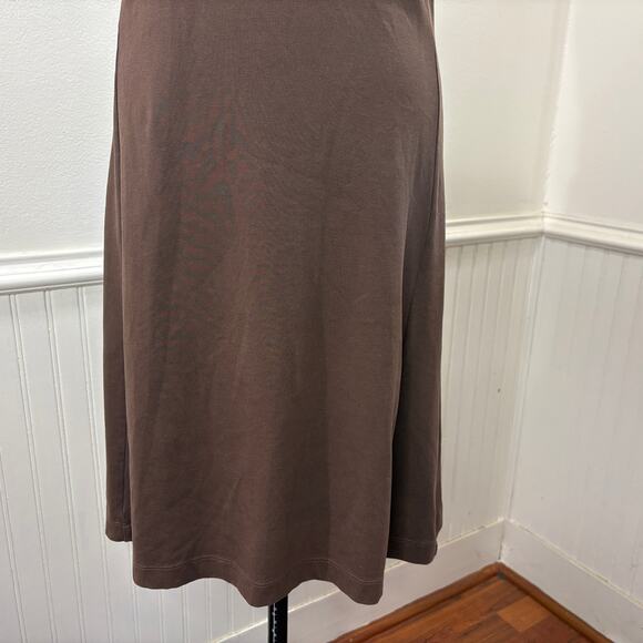Patagonia Size M Vitaliti Dress Organic Cotton Blend Brown Built-In Bra Stretch - Picture 5 of 10